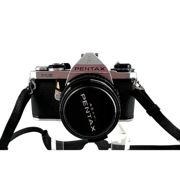Asahi Pentax ME 35mm Film Camera with SMC Pentax-M 50mm f/1.7 Lens Japan - Picture 1 of 13